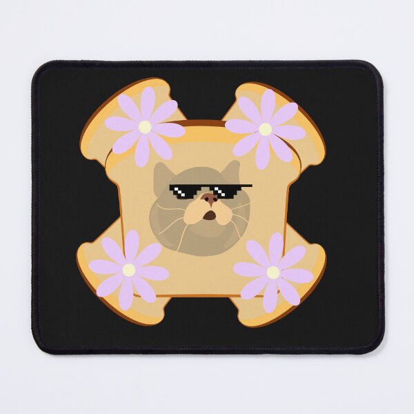 Item preview, cat flower toast designed and sold by ProjectOfColor.