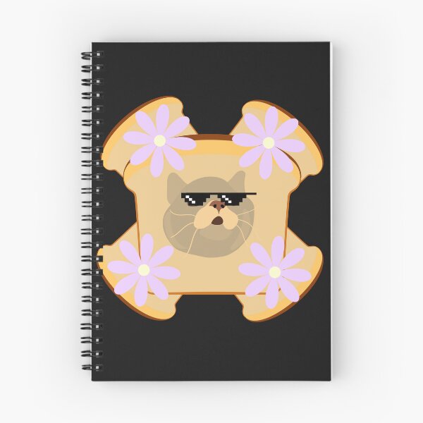 Item preview, cat flower toast designed and sold by ProjectOfColor.