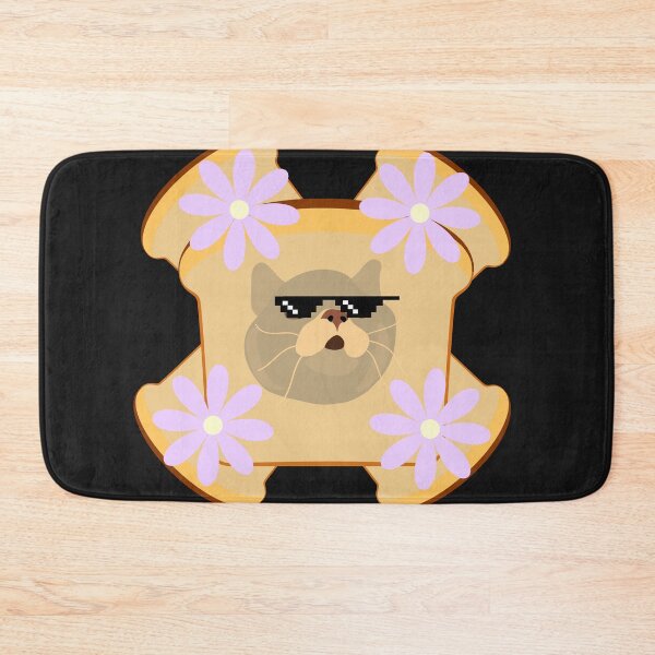 Item preview, cat flower toast designed and sold by ProjectOfColor.