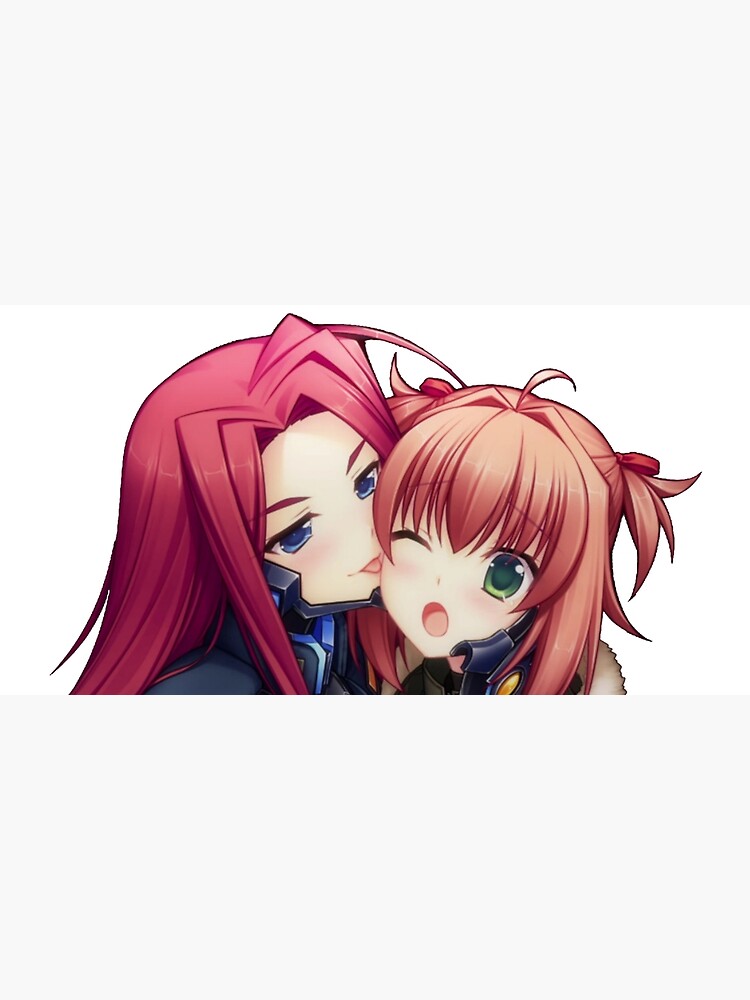 Muv Luv Yuri Lick Kiss Poster For Sale By Akaimenagerie Redbubble