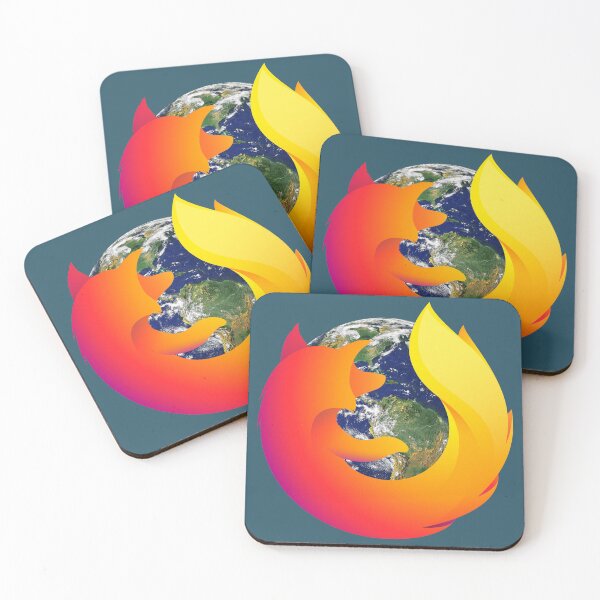 Item preview, Firefox Quantum Logo Surrounding Earth designed and sold by 10slash1.