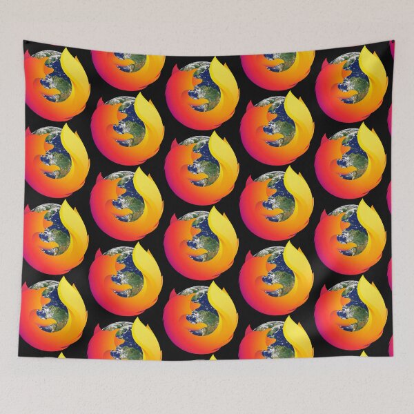 Item preview, Firefox Quantum Logo Surrounding Earth designed and sold by 10slash1.