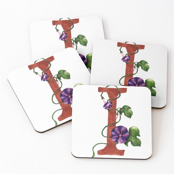 Item preview, floral letter i designed and sold by ninalatorre.