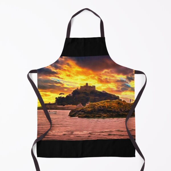 Item preview, To the rescue at St Michaels Mount in flame effect designed and sold by Ann Biddlecombe.
