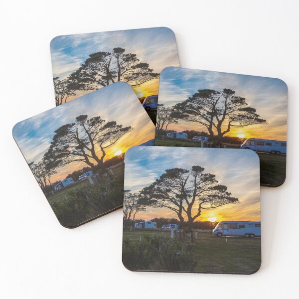 Item preview, Sunset at a campsite designed and sold by Leighton Collins.