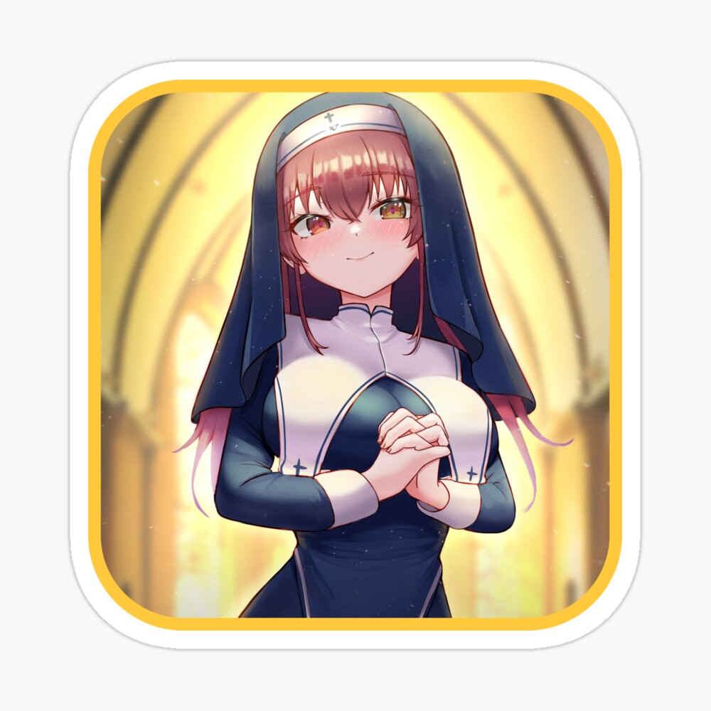 Houshou Marine Vtuber Hololive Virtual Youtuber Nun Dress