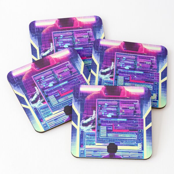Item preview, Computer Hacker, programmer  Vaporwave Synthwave designed and sold by Scoopivich.