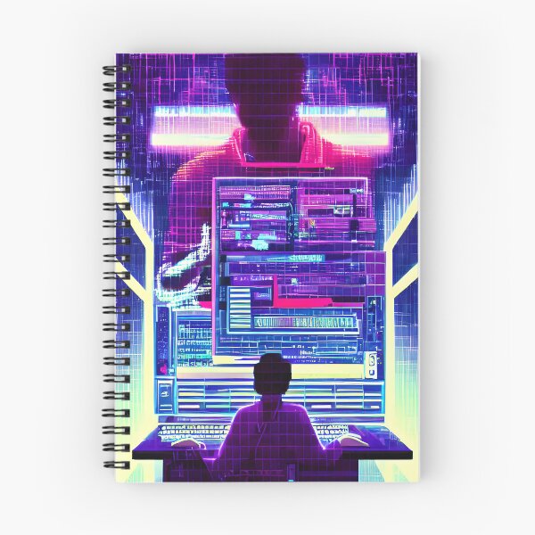 Item preview, Computer Hacker, programmer  Vaporwave Synthwave designed and sold by Scoopivich.