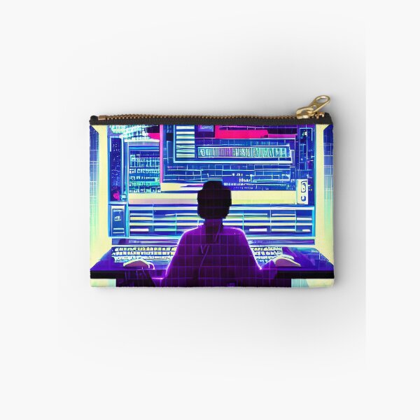 Item preview, Computer Hacker, programmer  Vaporwave Synthwave designed and sold by Scoopivich.