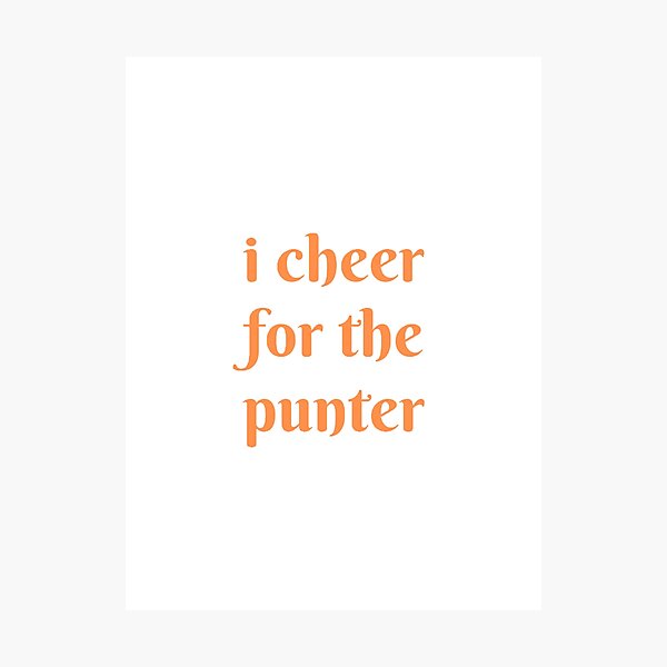 Item preview, ‏i cheer for the punter designed and sold by beer Sheva.