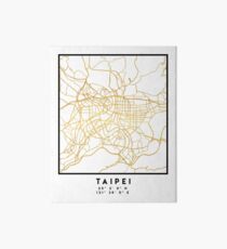 TAIPEI TAIWAN CITY STREET MAP ART Art Board Print