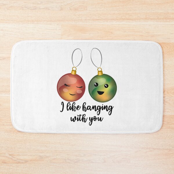 Item preview, I Like Hanging With You - Funny Cute Christmas Puns designed and sold by TheInkElephant.