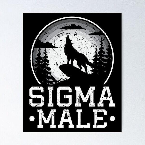 Artikel-Vorschau von Sigma männlicher Wolf Einzelgänger Individualist Introvertiert Introversion, designt und verkauft von Sinful Charm.