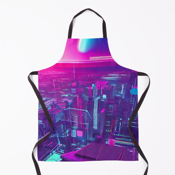 Item preview, Futuristic cityscape Vaporwave Synthwave designed and sold by Scoopivich.