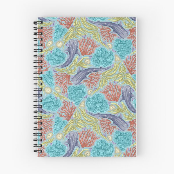 Item preview, Colorful Whimsical Whale Sharks  designed and sold by smoothfoxill.