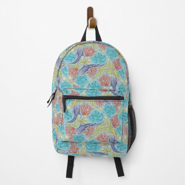 Item preview, Colorful Whimsical Whale Sharks designed and sold by smoothfoxill.