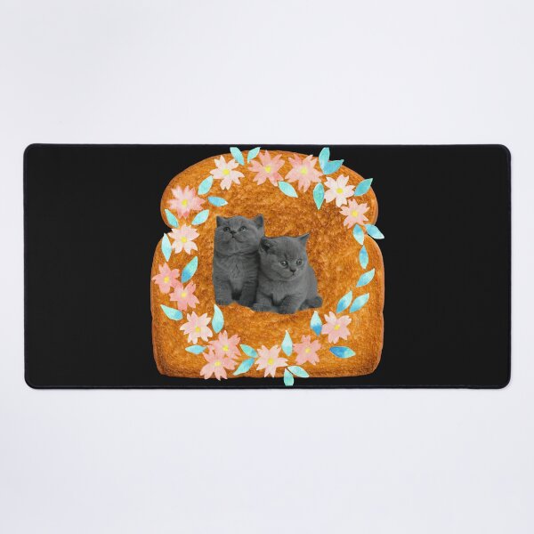 Item preview, cat flower toast designed and sold by ProjectOfColor.