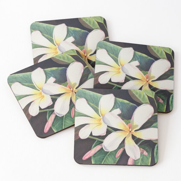 Item preview, Tropical Frangipanis designed and sold by Nedra Purnell.