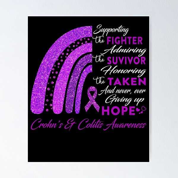 Item preview, Crohn's & Colitis Warrior Supporting Fighter Crohn's & Colitis Awareness designed and sold by Gillosina.