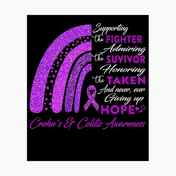 Item preview, Crohn's & Colitis Warrior Supporting Fighter Crohn's & Colitis Awareness designed and sold by Gillosina.