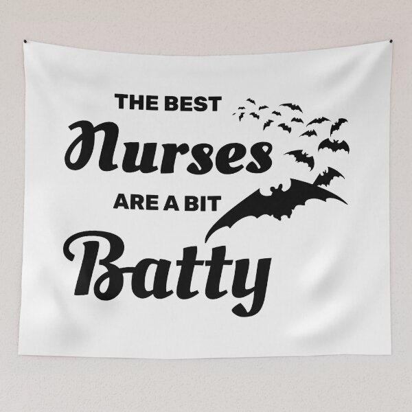 Item preview, The best nurses are a bit batty halloween spooky bat designed and sold by absolutdesign.