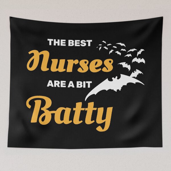 Item preview, The best nurses are a bit batty halloween spooky bat designed and sold by absolutdesign.