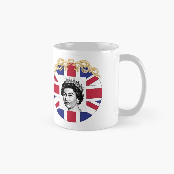 Item preview, Queen Elizabeth RIP memorial British flag mug, cup, sticker, shirt gift souvenir  designed and sold by Paintingladycat.