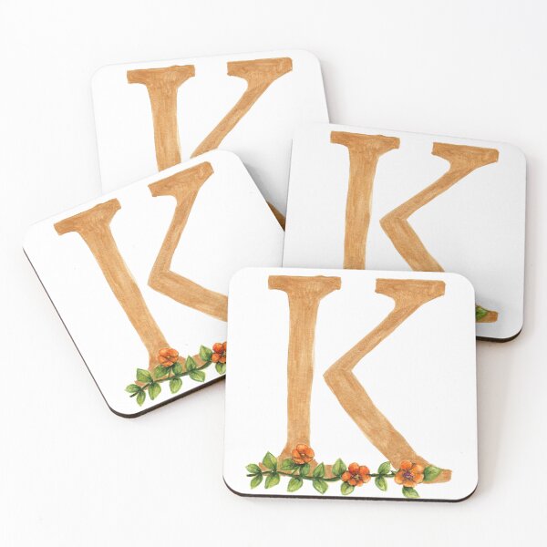 Item preview, Floral Letter K designed and sold by ninalatorre.