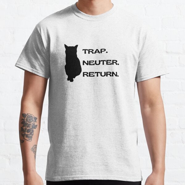 Trap Neuter Return with Black Cat Classic T-Shirt