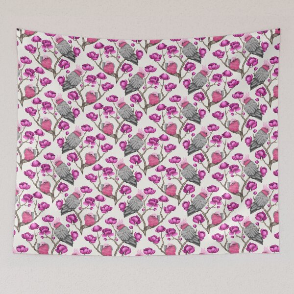 Item preview, Simple Flowering Galahs  designed and sold by smoothfoxill.