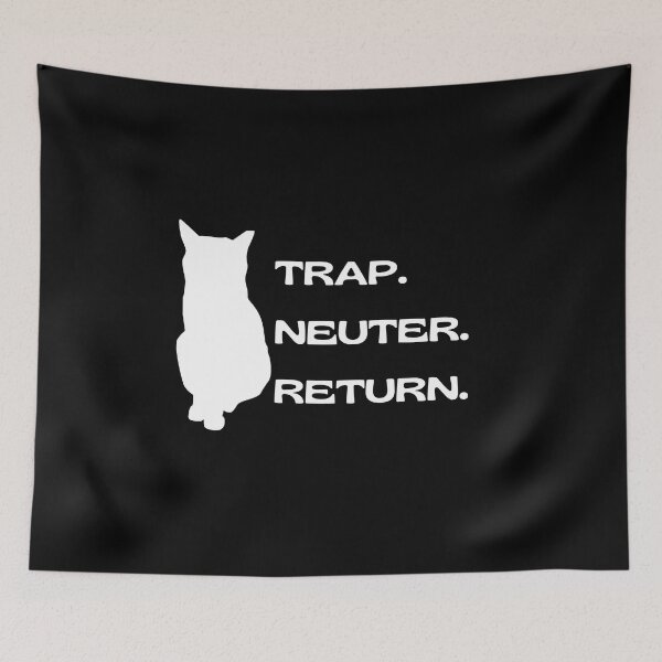 Item preview, Trap Neuter Return with White Cat designed and sold by catladyjoy.