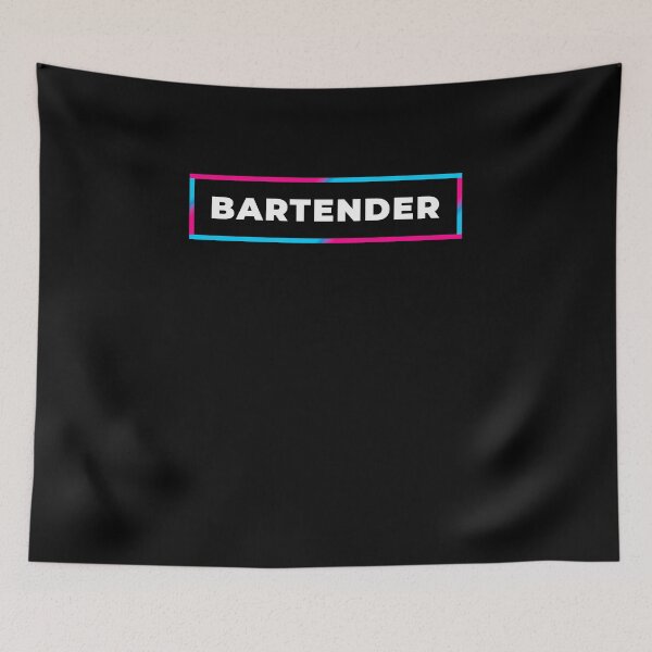 Item preview, Bartender retro gradient frame designed and sold by SVPOD.