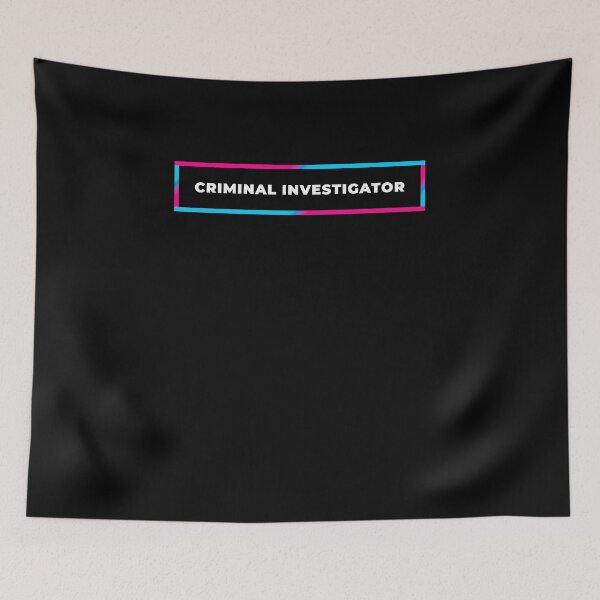 Item preview, Criminal Investigator retro gradient frame designed and sold by SVPOD.