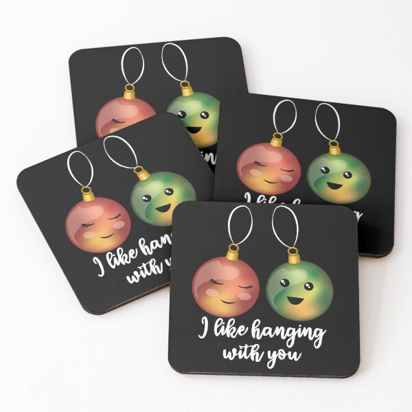Item preview, I Like Hanging With You - Funny Cute Christmas Puns designed and sold by TheInkElephant.