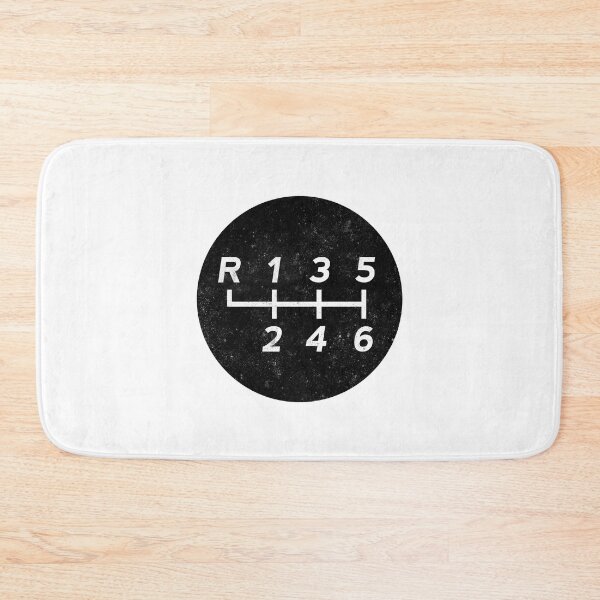 Item preview, Black Manual Transmission Shift Pattern 1 - Grungy designed and sold by ApexFibers.