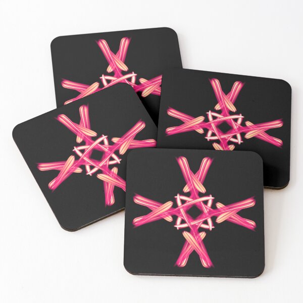 Item preview, Pink cross, abstract art designed and sold by Meo Design.