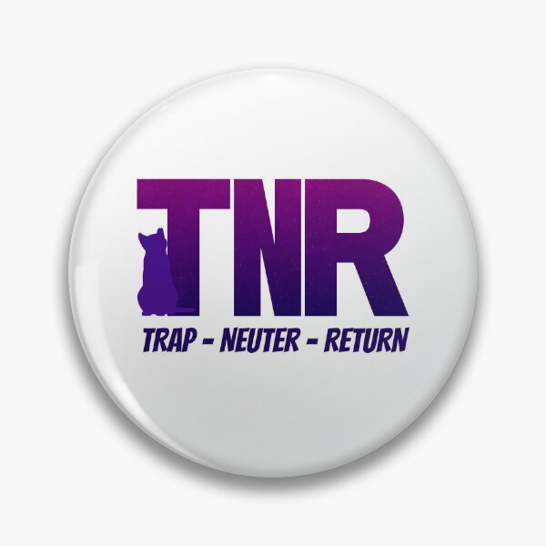 Item preview, Trap Neuter Return with Purple Cat designed and sold by catladyjoy.