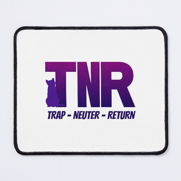 Item preview, Trap Neuter Return with Purple Cat designed and sold by catladyjoy.
