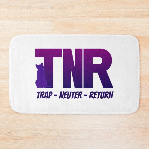 Item preview, Trap Neuter Return with Purple Cat designed and sold by catladyjoy.
