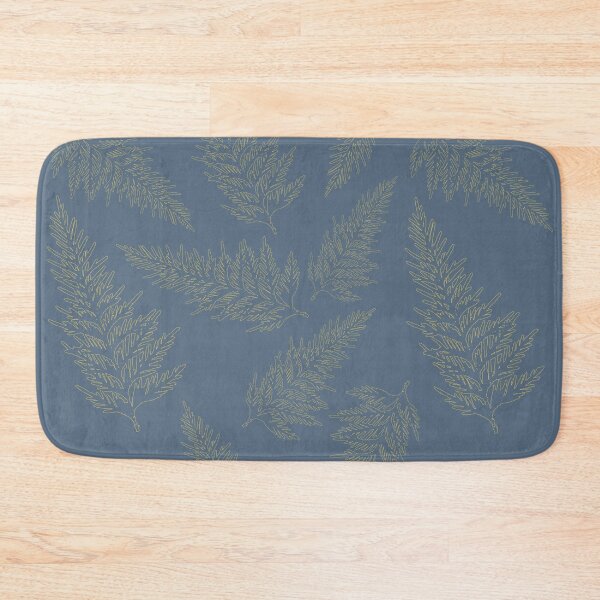 Item preview, Illustrated scattering of cedar needle branches blue designed and sold by AngelDawnDesign.