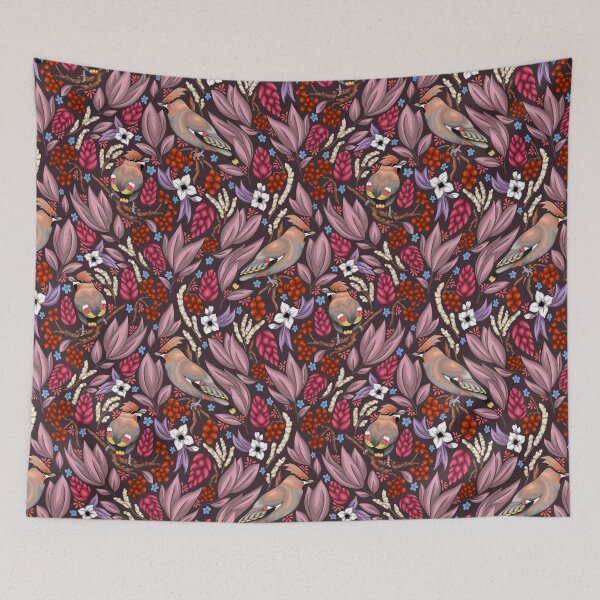 Item preview, Purple Wayward Waxwings designed and sold by smoothfoxill.