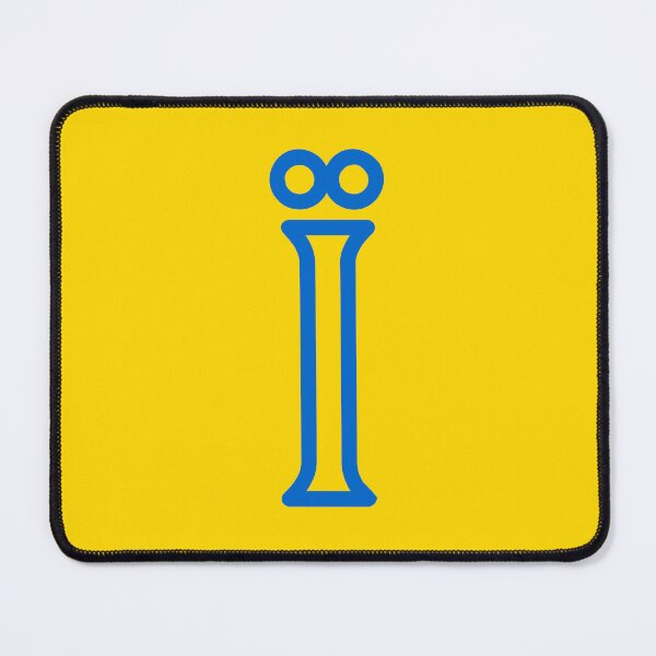 Item preview, Blue Ukrainian language specific letter Ї designed and sold by Popalt.