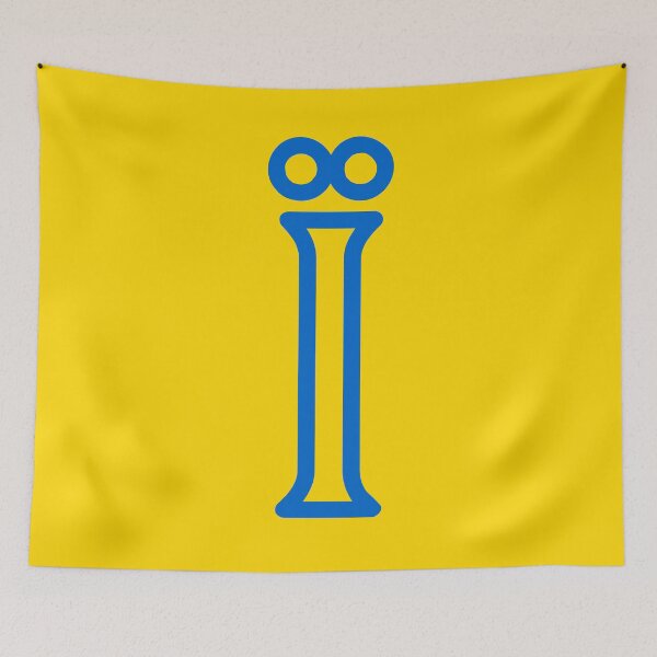 Item preview, Blue Ukrainian language specific letter Ї  designed and sold by Popalt.