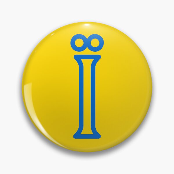 Item preview, Blue Ukrainian language specific letter Ї  designed and sold by Popalt.