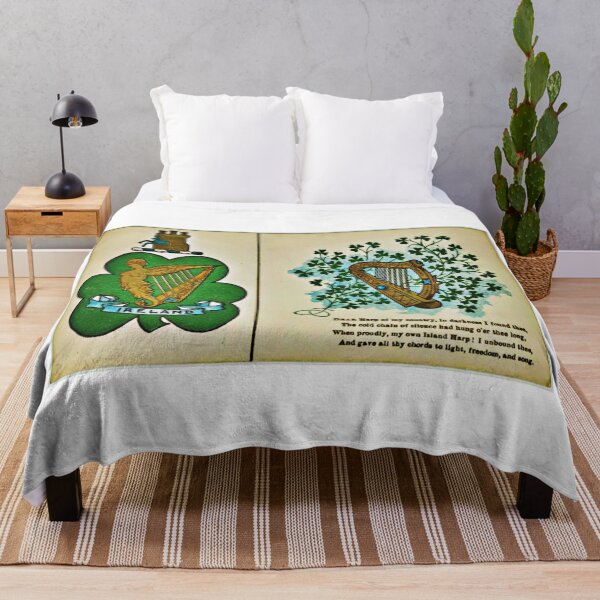 Item preview, Ireland Irish Eire Harp and Shamrocks designed and sold by OliDesigns.