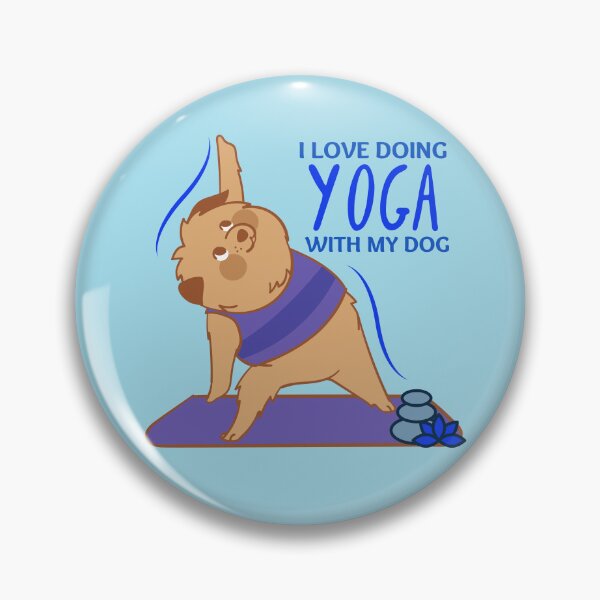 Item preview, I Love Doing Yoga With My Dog Yoga Design for dogs lovers and yoga lovers in your life.  designed and sold by tranquilbeach.
