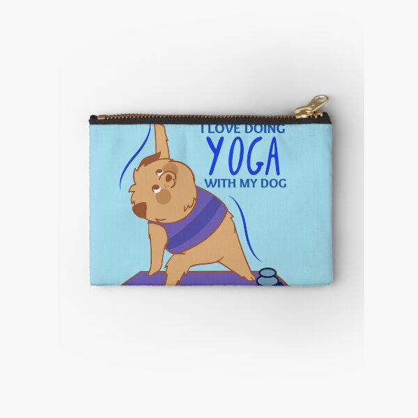 Item preview, I Love Doing Yoga With My Dog Yoga Design for dogs lovers and yoga lovers in your life.  designed and sold by tranquilbeach.
