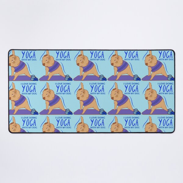 Item preview, I Love Doing Yoga With My Dog Yoga Design for dogs lovers and yoga lovers in your life. designed and sold by tranquilbeach.
