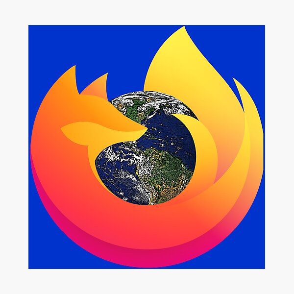 Item preview, Firefox Newer Logo Surrounding Earth designed and sold by 10slash1.