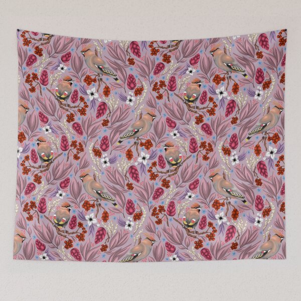 Item preview, Pink Wayward Waxwings designed and sold by smoothfoxill.
